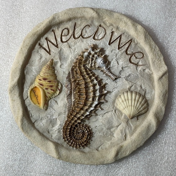 Decorative seaside beach welcome wall hanging waters edge Kathleen Denis - Picture 1 of 10
